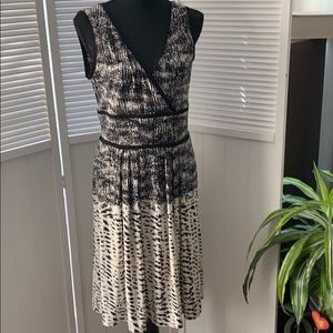 BCBG super cute black and white dress